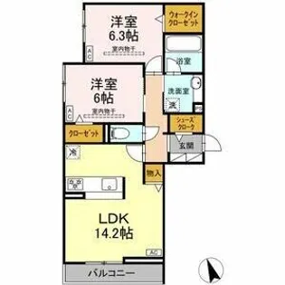 セイグレイス【3階】の間取り