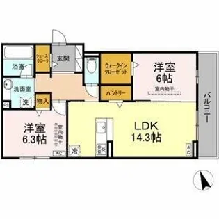 セイグレイス【3階】の間取り