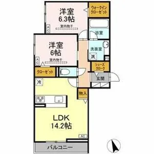 セイグレイス【2階】の間取り