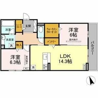 セイグレイス【2階】の間取り