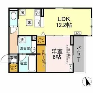 セイグレイス【1階】の間取り