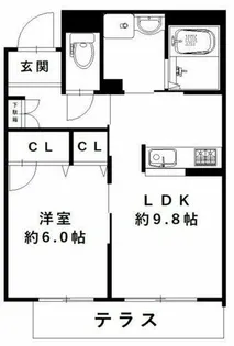 ヴィアソーレ鶴見B棟【1階】の間取り