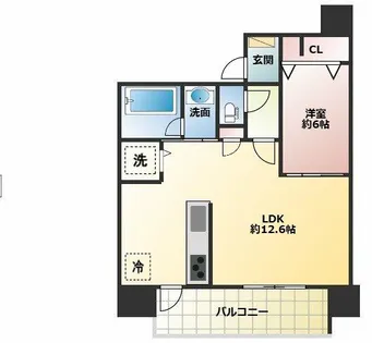 ブランシエスタ都島通【3階】の間取り