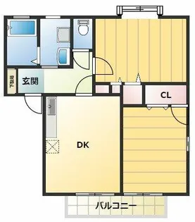 ソレイユ2号【2階】の間取り