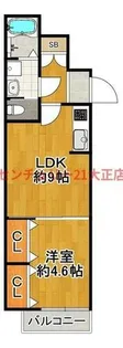 H-maison大正6【1階】の間取り