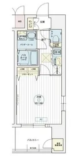 エステムコート名古屋金山ミッドクロス【6階】の間取り