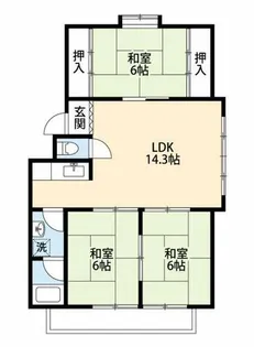 百石マンション 3号館【B-6号室】の間取り