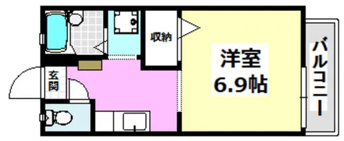 大住町光陽ハイツ【210号室】の間取り