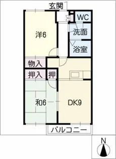 Sunny Flat【2階】の間取り