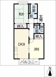 プレジール都築【2階】の間取り
