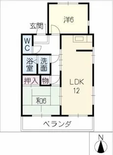 パークサイド今岡C【3階】の間取り