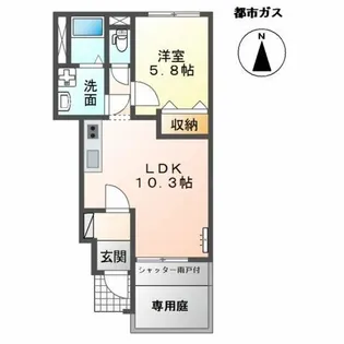メルヴェーユ2【1階】の間取り