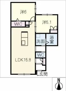メゾンわたなべⅡ【1階】の間取り