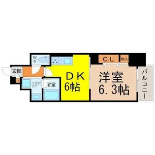 エスカルコート【9階】の間取り