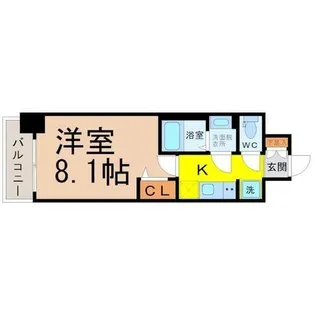 ファスティーナ志賀本通【5階】の間取り