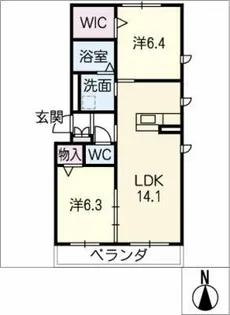 ドムス【3階】の間取り