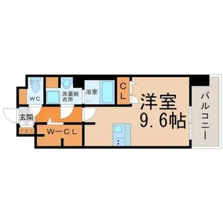 プレサンスジェネ栄【4階】の間取り