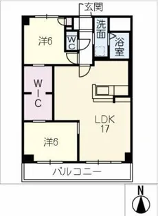 プラバフォー城西【4階】の間取り