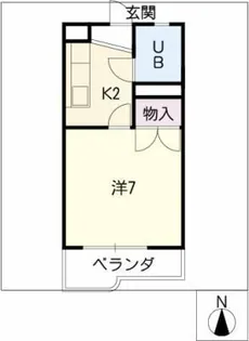 ワキタハイツ南館【3階】の間取り