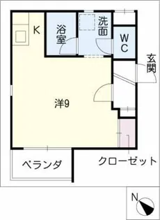 レジデンスカサブランカ【4階】の間取り