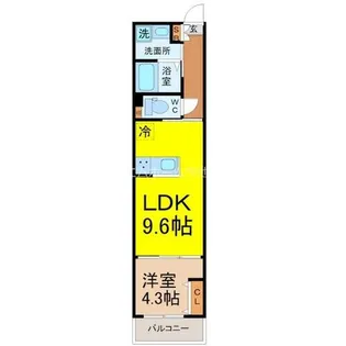 グランテラス今池【5階】の間取り