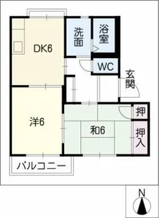 グランドソレーユA【1階】の間取り