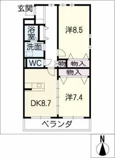 ホワイトフロー【1階】の間取り