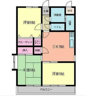 小文字幹線ビル【401号室】の間取り