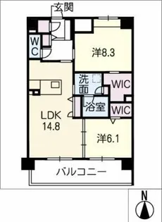Roothill 10【6階】の間取り