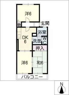 メゾンアピア【1階】の間取り