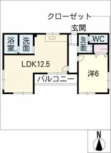 ラ・カサ神守【1階】の間取り