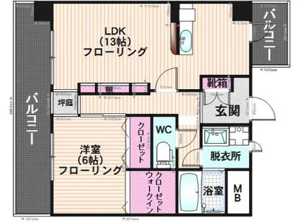 プロスペリテ【5F号室】の間取り