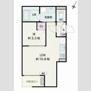 Jack yayoiⅠ【2階】の間取り