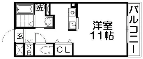 ミ・ピアーチェ【4階】の間取り
