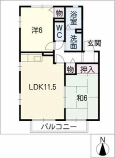 アビタシオン・マ・アエリ A棟【1階】の間取り