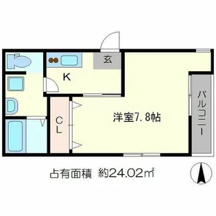 京OHBUⅦ【1階】の間取り