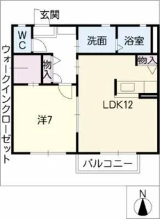 カーサヴェルデⅠ【1階】の間取り