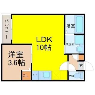 JACK KIRIHATAⅠ【2階】の間取り