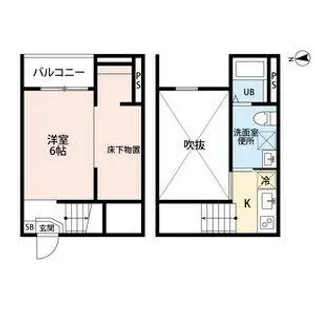 ミリオンベル【202号室】の間取り