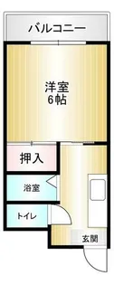 コーポ天神坂【203号室】の間取り