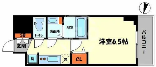 CITY LUX NAMBA SOUTH【10階】の間取り