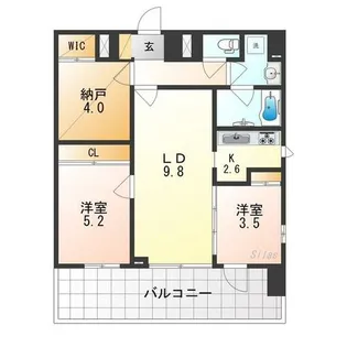 GRAND LUCE【10階】の間取り