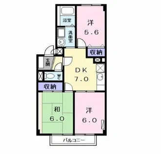 ヒューマンハイム【2階】の間取り
