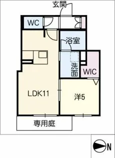 フォレスト覚王山通【1階】の間取り