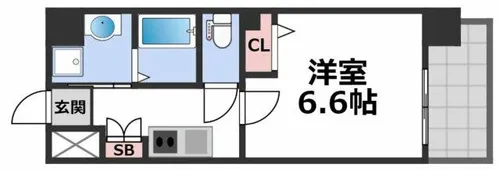 ワールドアイ大阪城EASTⅡ【8階】の間取り