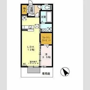 ル・ヴェール【1階】の間取り