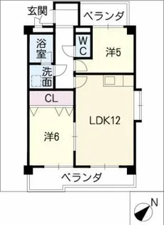 セリメール朝倉【3階】の間取り
