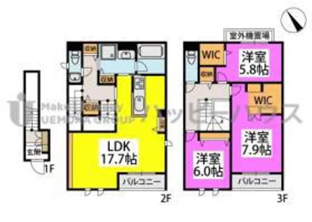 S-room曰佐 東館【2階】の間取り