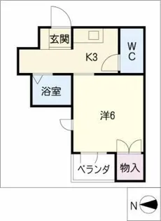 パークサイド江向【2階】の間取り