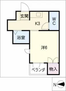 パークサイド江向【2階】の間取り